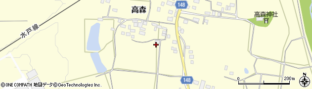 茨城県桜川市高森786周辺の地図