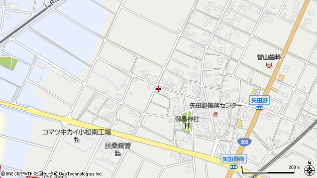 〒923-0342 石川県小松市矢田野町の地図