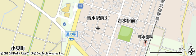 栃木県佐野市吉水駅前3丁目周辺の地図
