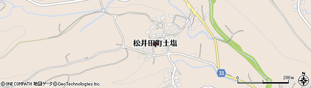 群馬県安中市松井田町土塩周辺の地図