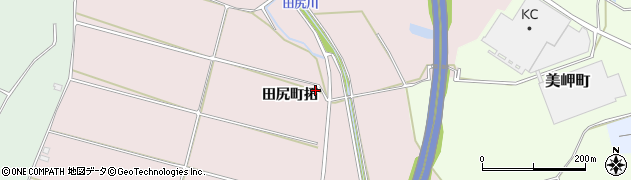 石川県加賀市田尻町（拓）周辺の地図