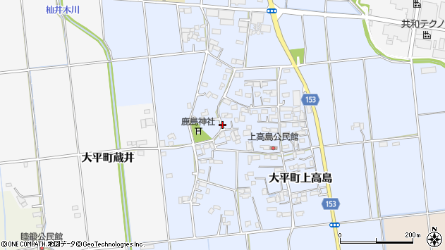 〒329-4413 栃木県栃木市大平町上高島の地図