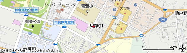 栃木県足利市大橋町周辺の地図