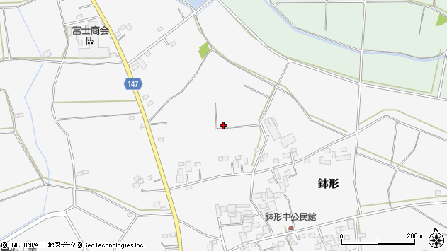〒323-0801 栃木県小山市鉢形の地図