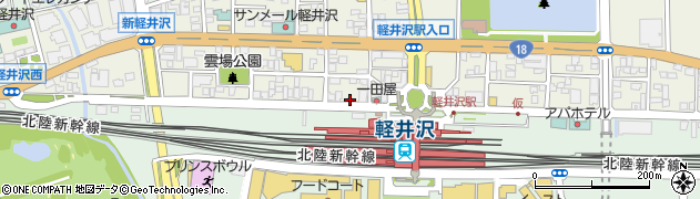 ニッポンレンタカー軽井沢駅北口営業所周辺の地図