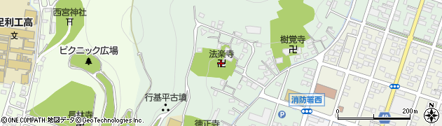 法楽寺周辺の地図