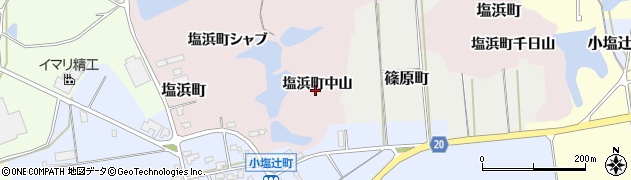 石川県加賀市塩浜町（中山）周辺の地図