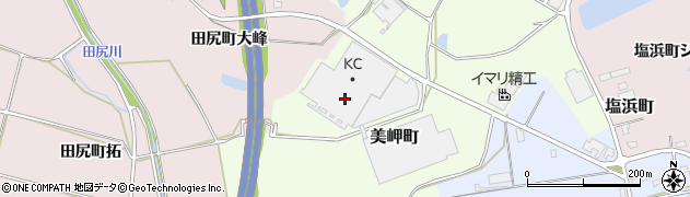 石川県加賀市美岬町（田尻境山）周辺の地図