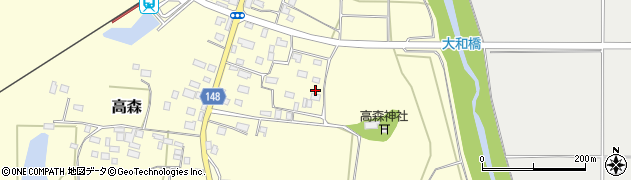 茨城県桜川市高森446周辺の地図