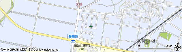 石川県小松市矢田町ワ周辺の地図