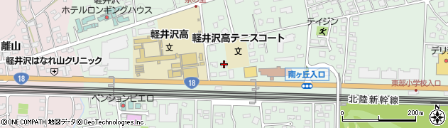 軽井沢キリスト教会周辺の地図