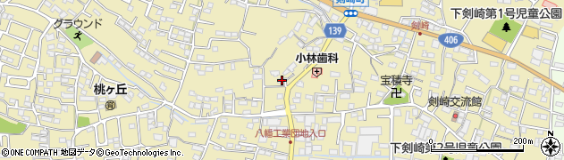 群馬県高崎市剣崎町841周辺の地図