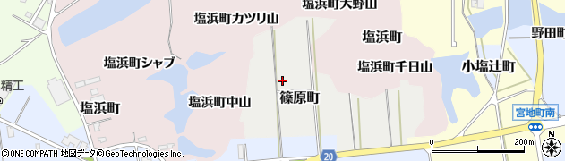 石川県加賀市篠原町（大野マ）周辺の地図