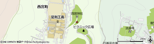 栃木県足利市西宮町3677周辺の地図