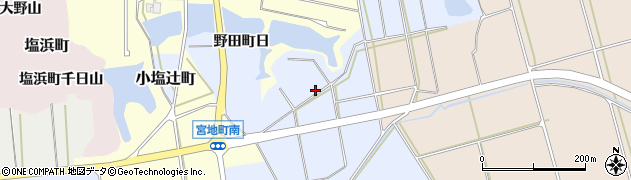 石川県加賀市野田町（ロ）周辺の地図