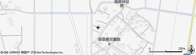 茨城県筑西市森添島周辺の地図