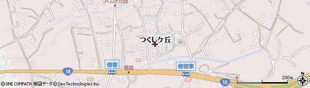 長野県軽井沢町（北佐久郡）長倉（つくしケ丘）周辺の地図