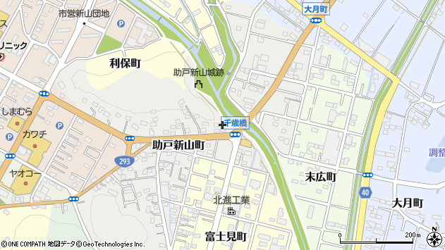 〒326-0041 栃木県足利市助戸新山町の地図