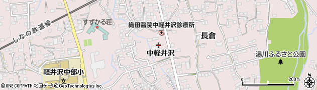 軽井沢町教育委員会　子育て支援係・子育て支援センター周辺の地図