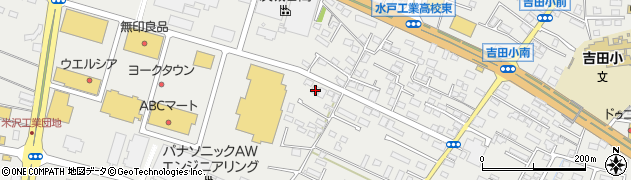 茨城県水戸市元吉田町1305周辺の地図