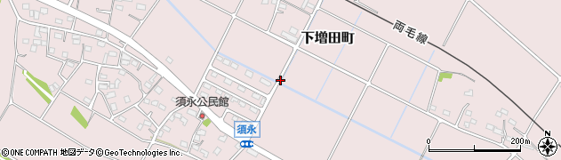 群馬県前橋市下増田町周辺の地図