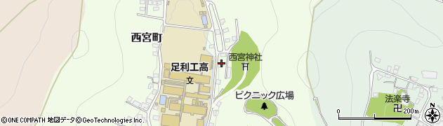 栃木県足利市西宮町2934周辺の地図