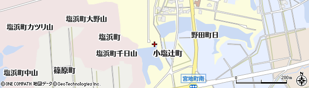 石川県加賀市宮地町（イ）周辺の地図