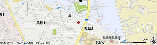 ミニストップ笠間美原店周辺の地図