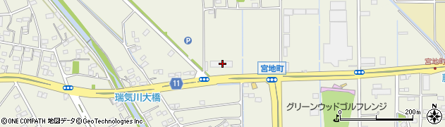 日本中央バス株式会社　路線運行部周辺の地図