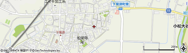 石川県小松市下粟津町（子）周辺の地図