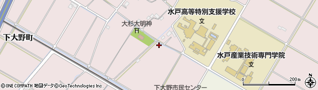 茨城県水戸市下大野町6057周辺の地図