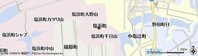 石川県加賀市塩浜町（ね）周辺の地図