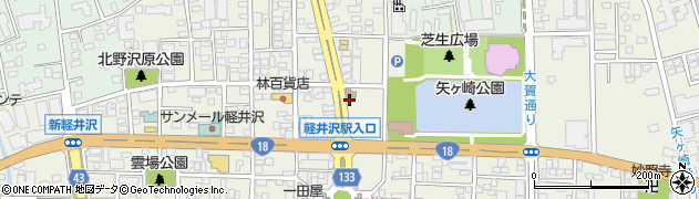 バジェットレンタカー軽井沢駅前店周辺の地図