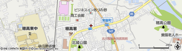美洗館穂高店周辺の地図