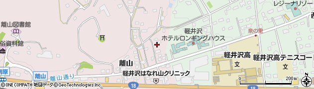 長野県軽井沢町（北佐久郡）長倉（離山）周辺の地図