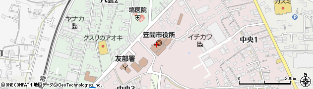 笠間製麺処周辺の地図
