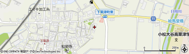 石川県小松市下粟津町か周辺の地図