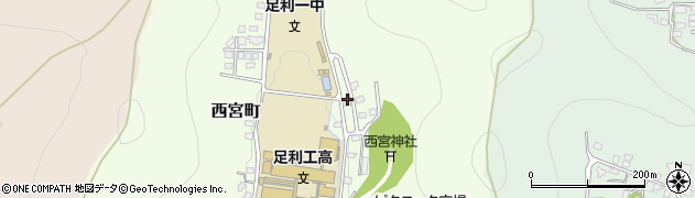 栃木県足利市西宮町1966周辺の地図