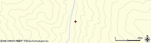 二ノ俣谷周辺の地図