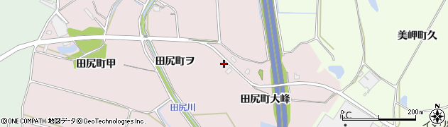 石川県加賀市田尻町東周辺の地図
