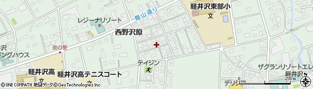 軽井沢三喜周辺の地図