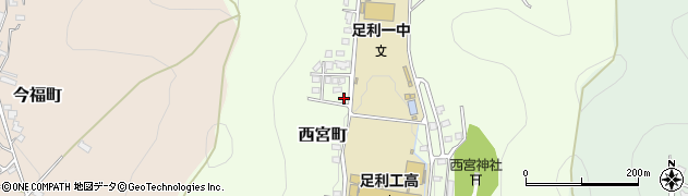 栃木県足利市西宮町3798周辺の地図