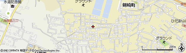 群馬県高崎市剣崎町596周辺の地図