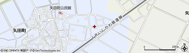 石川県小松市矢田町ラ周辺の地図