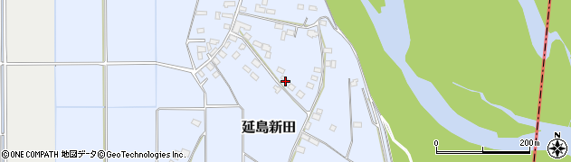 栃木県小山市延島新田周辺の地図