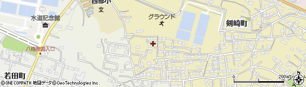 群馬県高崎市剣崎町555周辺の地図