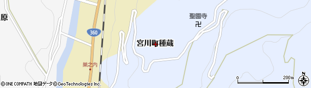 岐阜県飛騨市宮川町種蔵周辺の地図