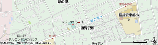 長野県軽井沢町（北佐久郡）軽井沢（西野沢原）周辺の地図
