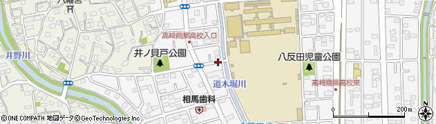 群馬県高崎市東貝沢町周辺の地図