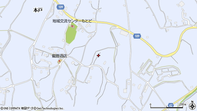 〒309-1633 茨城県笠間市本戸の地図